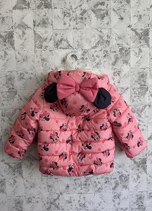 Куртка на дівчинку minni mouse 9-12 утеплена