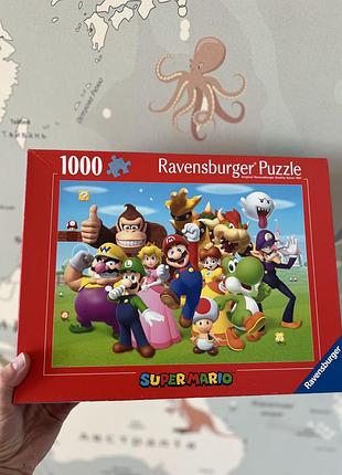 Супер маріо новий пазл ravensburger super mario на 1000 елементів!