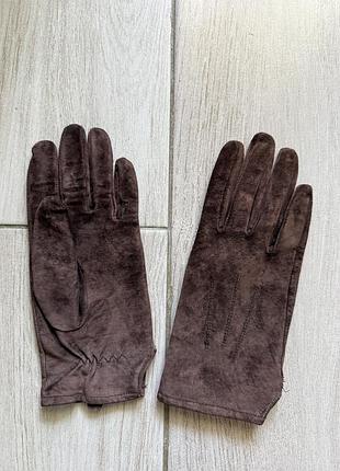 Замшеві перчатки mark’s & spencer