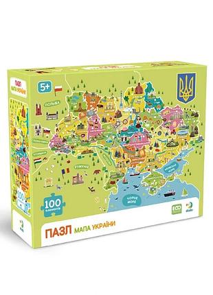 Пазли класичні "карта україни" 300706, 100 елементів