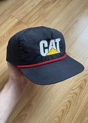 Вінтажна кепка бейсболка снепбек cat caterpillar бейсболка cat made in usa кепка gap dickies carhartt