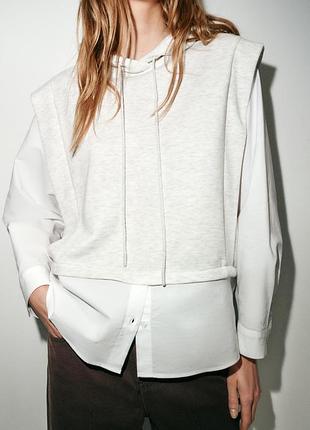 Сорочка-худі з капюшоном від zara