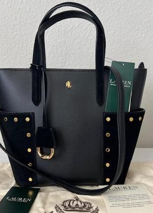 Ralph lauren сумка кожаная, кожа, замша