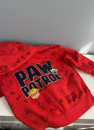 Paw patrol утеплена кофта зіп cool clab 98см