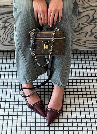 Louis vuitton vanity pm bag monogram reverse coated canvas calf [магнитная коробка] 19 x 12 x 6