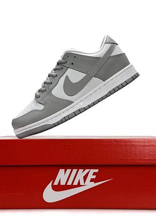 Женские кроссовки nike sb dunk low pro grey fog