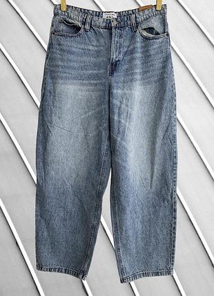 Жіночі блакитні джинси terranova eur 42 44 l xl 48 50 оригінал теранова нові з біркою прямі джинси висока посадка 50