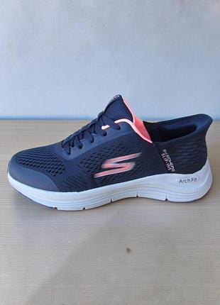 Skechers кросівки літні жіночі/підліткові navy/pink, синій/рожевий