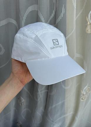 Спортивна бейсболка salomon оригінал унісекс легка біла спортивна кепка salomon reflective logo the north face salewa rab