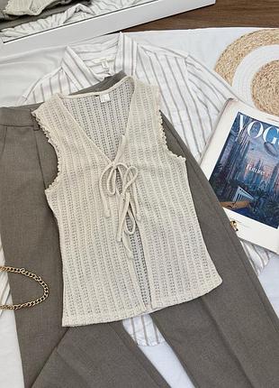 Вʼязаний жилет h&m