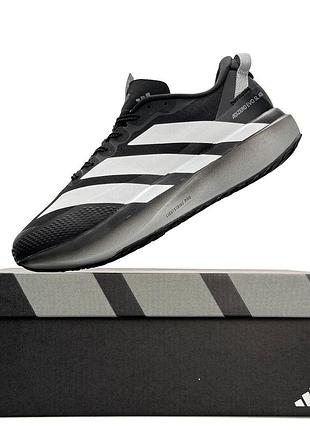 Мужские кроссовки adidas adizero evo sl atr black white grey
