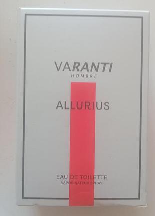 Нова чоловіча туалетна вода varanti hombre allurius об'ємом 100 мл.