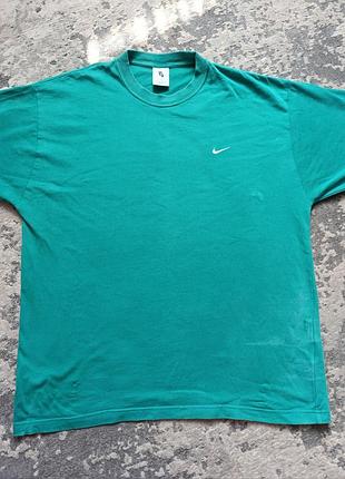 Оверсайз футболка nike solo swoosh heavyweight green l оригинал плотная