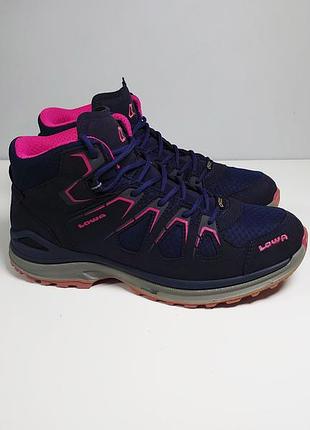 Кроссовки треккинговые lowa innox evo стартаx qc women's goretex blue 41 г. оригинал