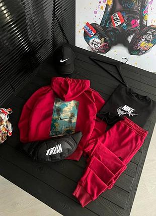 Чоловічий спортивний костюм сет nike  6в1 2999 грн🔥 можна окремо   манжети на резинці  костюм: ▫️сезон : осінь ▫️розмірний ряд : xs, s, m, l, xl, xx