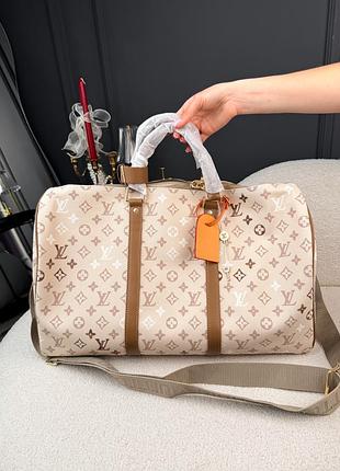 Louis vuitton keepall 50 monogram light canvas 50х29