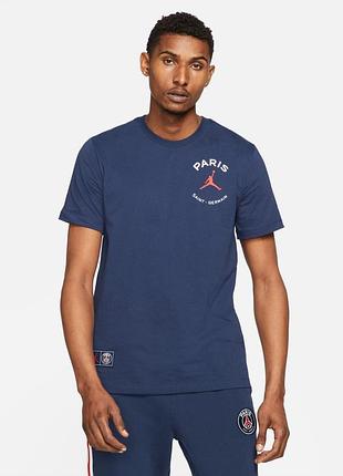 Футболка jordan m j psg logo tee db6514-410