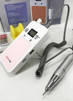 Електропилку для нігтів nail drill yt-928 белый, портативний фрезер для манікюру фризер манікюру rw-74