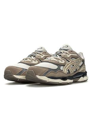 Asics gel-nyc beige white grey