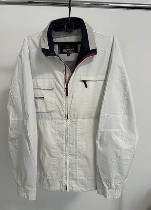 Чоловіча вітровка стильна біла вітровка від ivy oxford sportswear 🇮🇹
