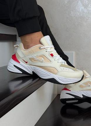 Чоловічі кросівки nike m2k tekno beige найк бежевого кольору