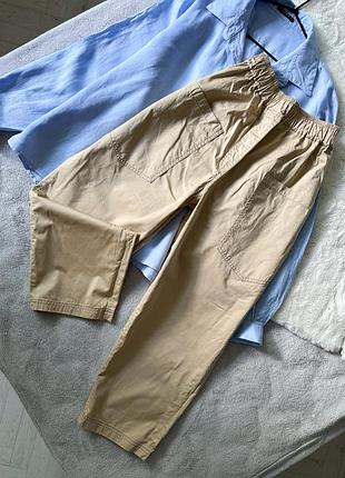 Брюки из легкого коттона zara