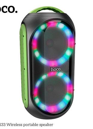 Акустика-караоке hoco wireless portable speaker ds33 |bt5.0, usb/tf, 30w|