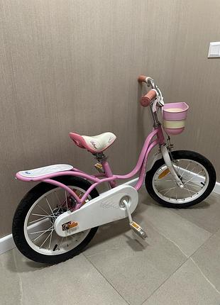 Велосипед little swan рожевий, 4-6 роки, 16ʼʼ