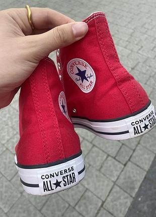 Високі кеди converse червоні