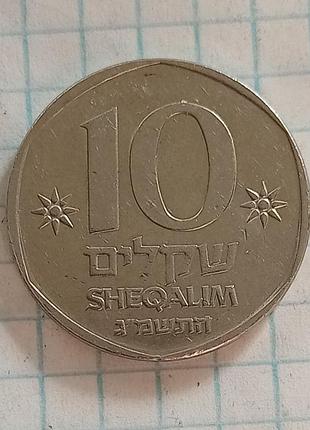 10 шекелів 1982 ізраїль