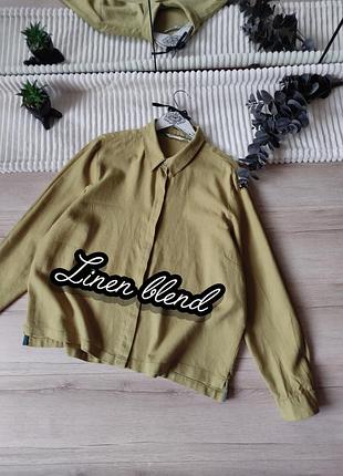 Льняная рубашка р l-xl