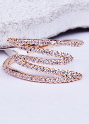 Кольцо женское xuping, позолота 18к