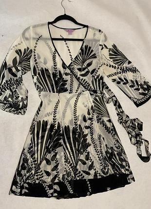 Легка шовкова сукня на замах (wrap dress) від британського бренду monsoon.