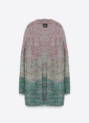 В’язаний кардиган zara knit з італійської пряжі🌿