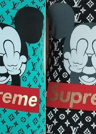 Футболка little angels, supreme, люкс качество, наш р.44,турция