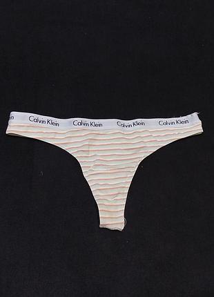 Lбрендовые женские трусики-стринги calvin klein s-m 7998