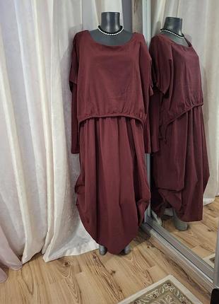 Нове котонове з кишенями плаття 👗
