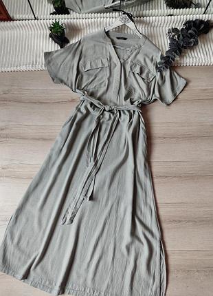 Платье рубашка с льном р xl