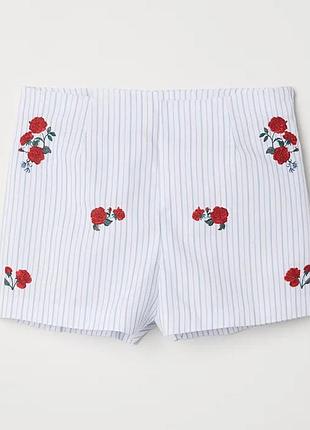 Шорти h&m  короткі вишивка