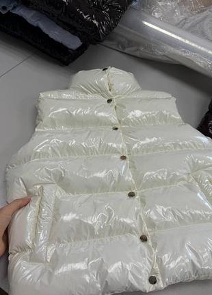 Лакований теплий жилет френсіс трендові кольори