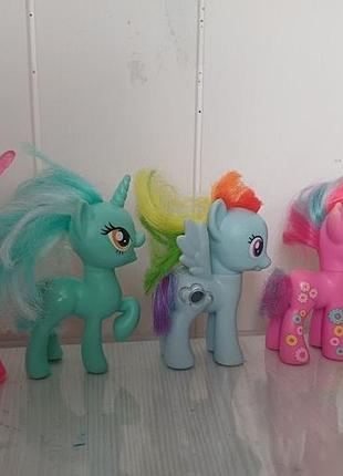 Лот оригинальных фигурок my little pony (hasbro) – набор 5 шт.
