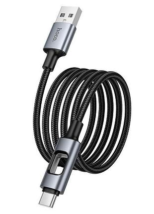 Кабель hoco type-c new charging data cable u144 |1.2m, 3a| 4