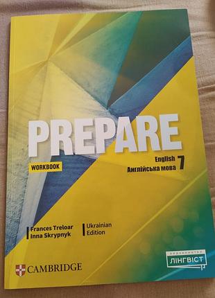 Англійська мова prepare workbook 7 клас -3 сторінки пописано