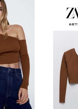 Топ zara в рубчик