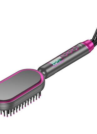 Электрическая расческа-выпрямитель для волос hoco electric straightening hair comb with digital display hp44