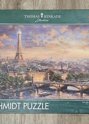 Премиум-пазл schmidt 1000 деталей томас кинкейд "париж, город любви" (paris, city of love)