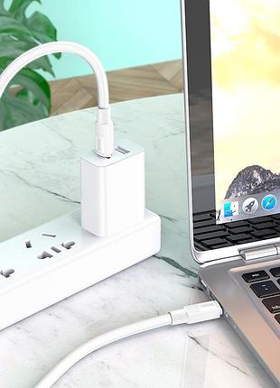 Кабель hoco type-c to type-c solid charging data cable x84 |1m, 60w, 3a| 4