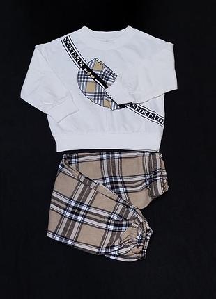 Стильный детский костюм-двойка shein 86-92р 7945 в