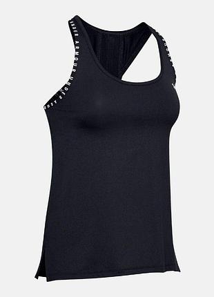 Спортивна майка чорна для спорту тренувань фітнесу спортзалу under armour