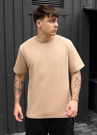 Однотонна чоловіча футболка staff beige
